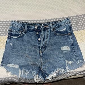 High Wasted Jean Shorts